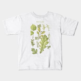 Green herbs and leaves Kids T-Shirt
